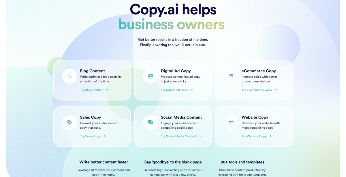 copy ai features