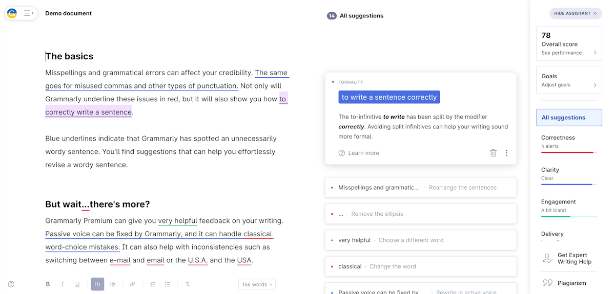 Grammarly demo document